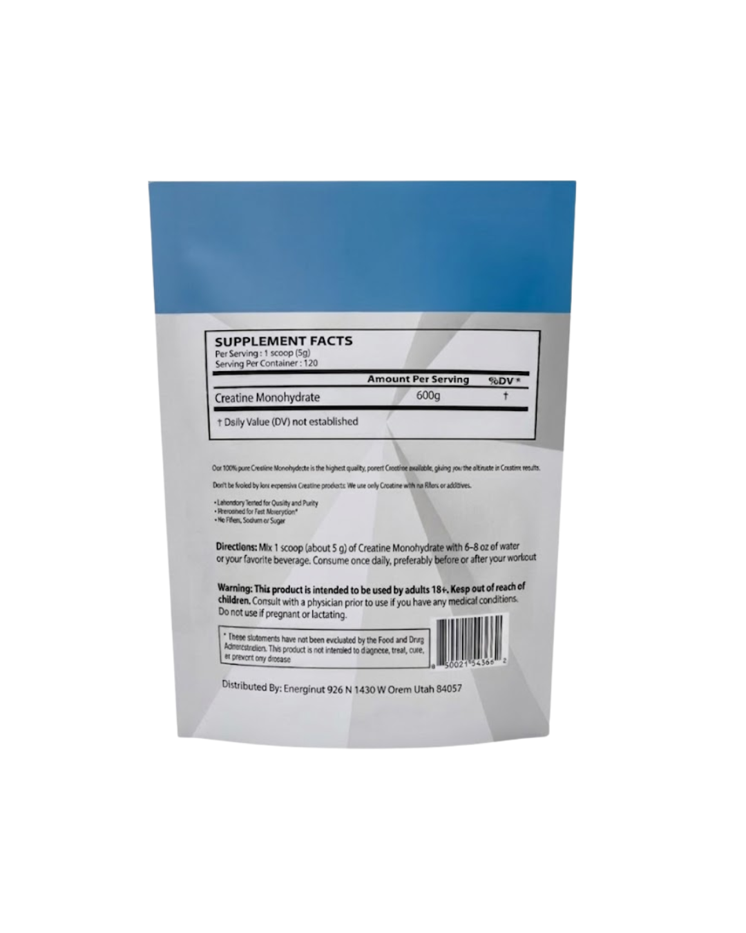 CREATINE MONOHYDRATE (600 g)