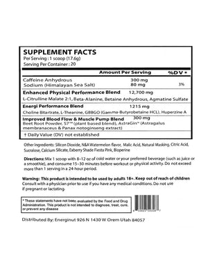 Pre Workout Jolly Watermelon Supplement (20 Sv)