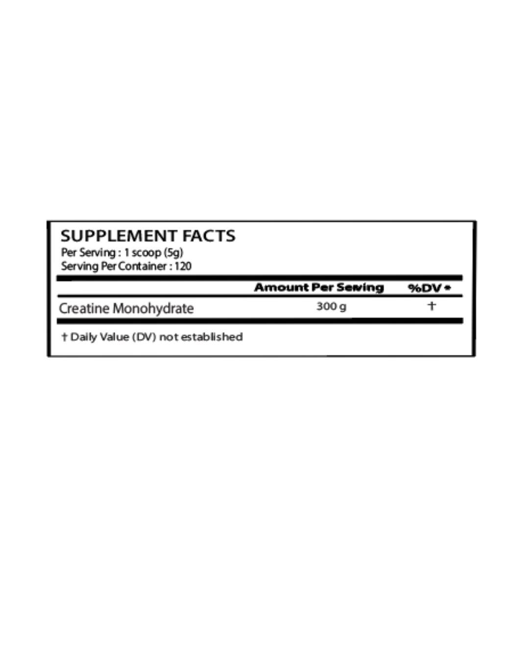 Creatine Monohydrate Supplement (300 g)