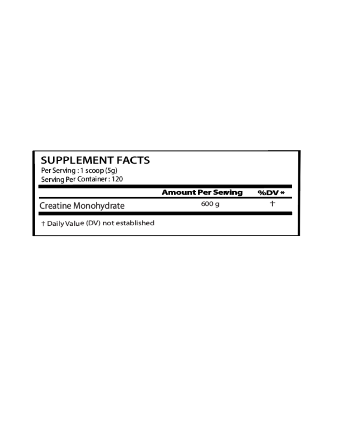 CREATINE MONOHYDRATE (600 g)