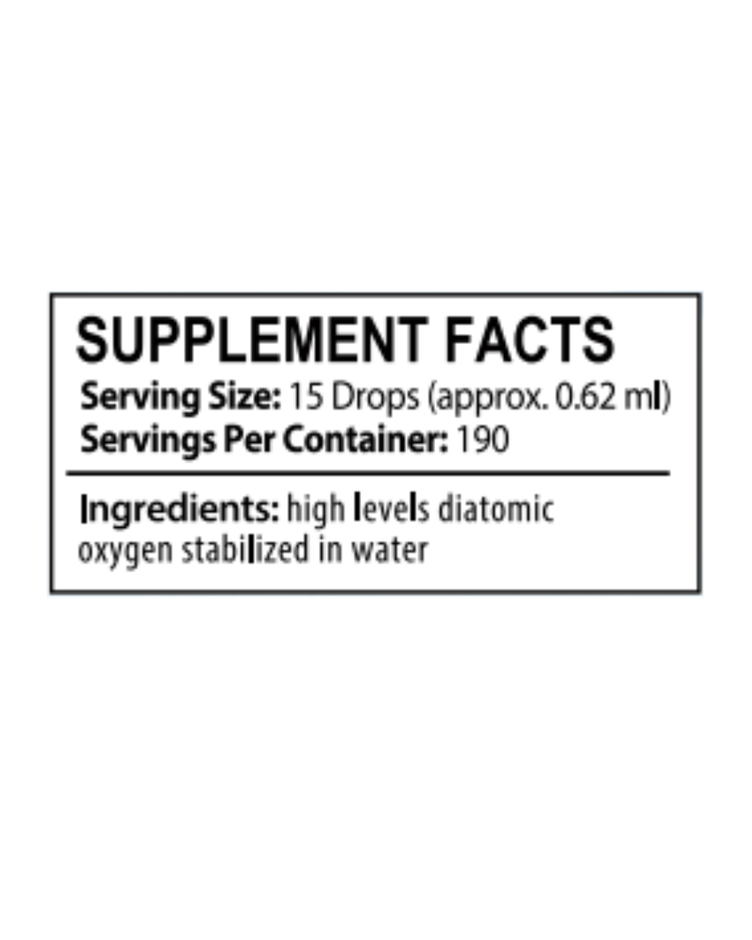 Liquid Oxygen (4oz)