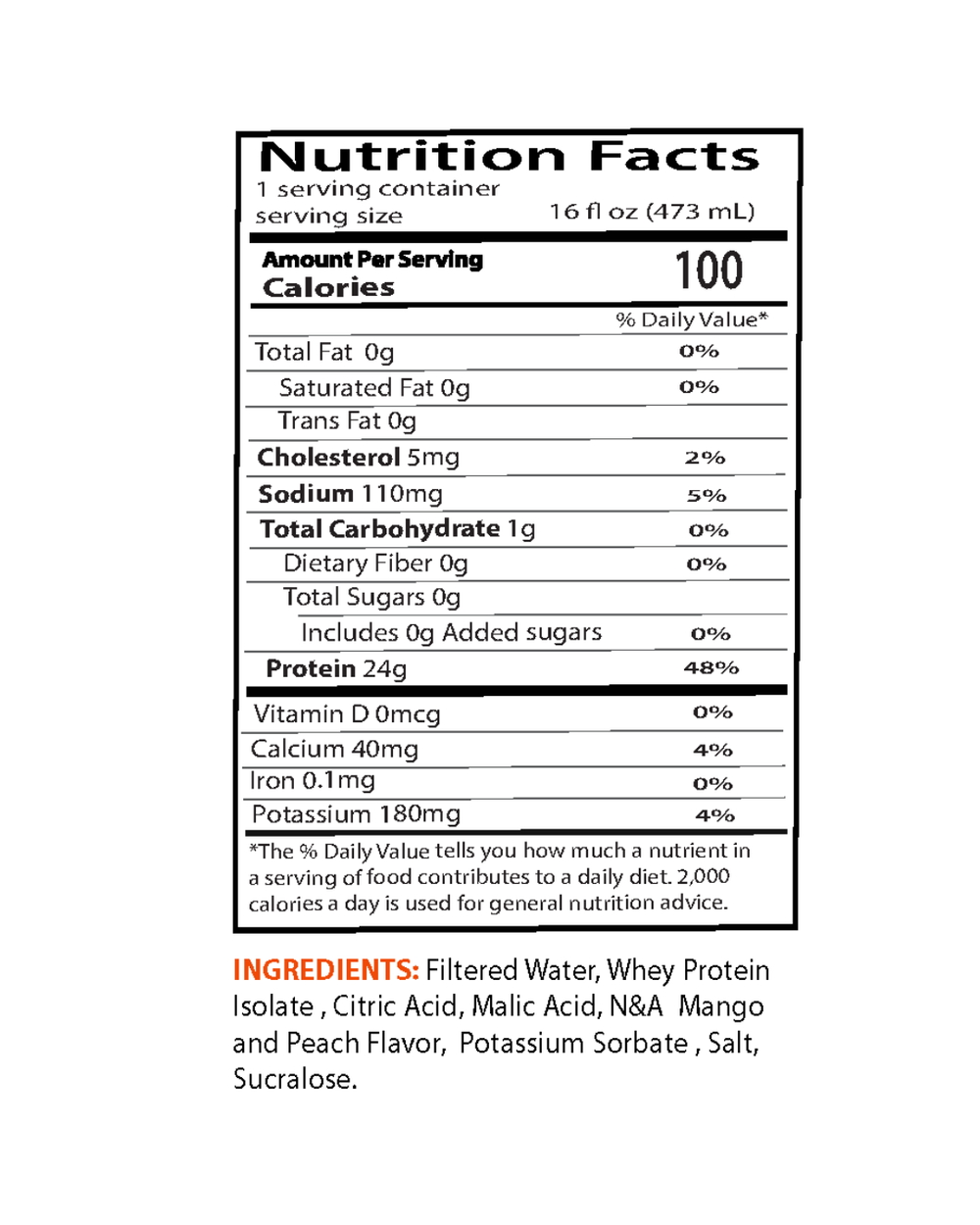 Clear Whey Protein | Peach Mango