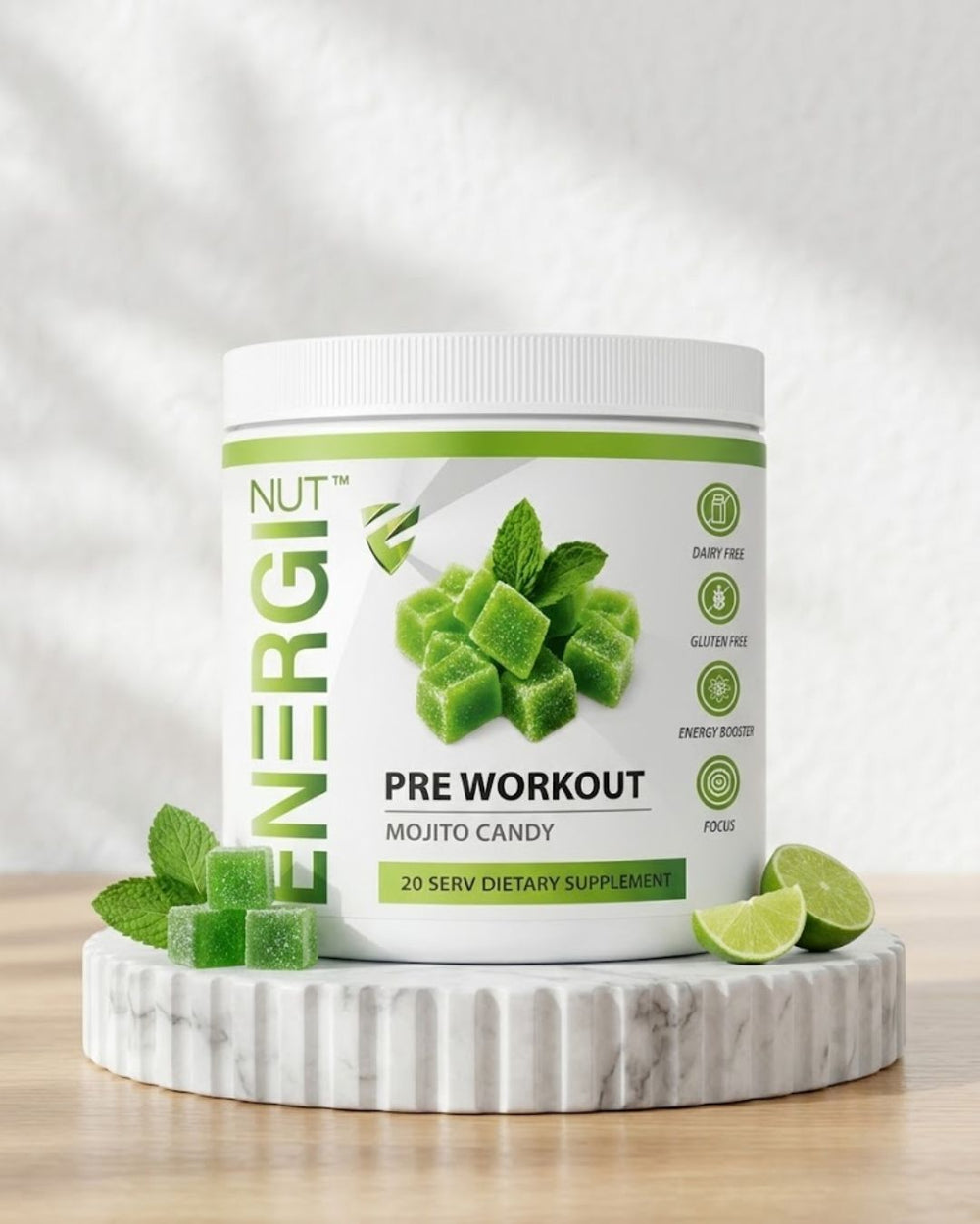 Pre Workout Mojito Candy Supplement (20 Sv)