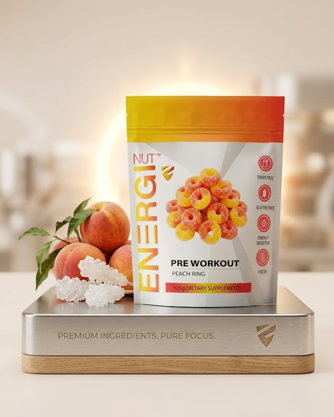Pre Workout Peach Ring Supplement (20 Sv)