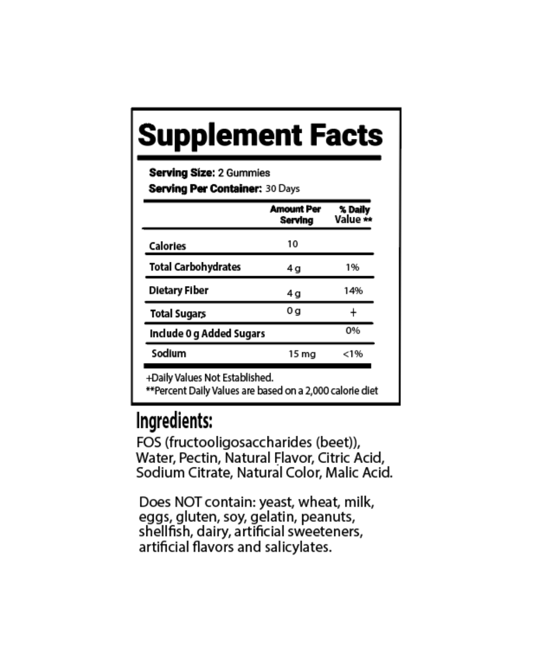 FIBER GUMMIES (60 Gummies)