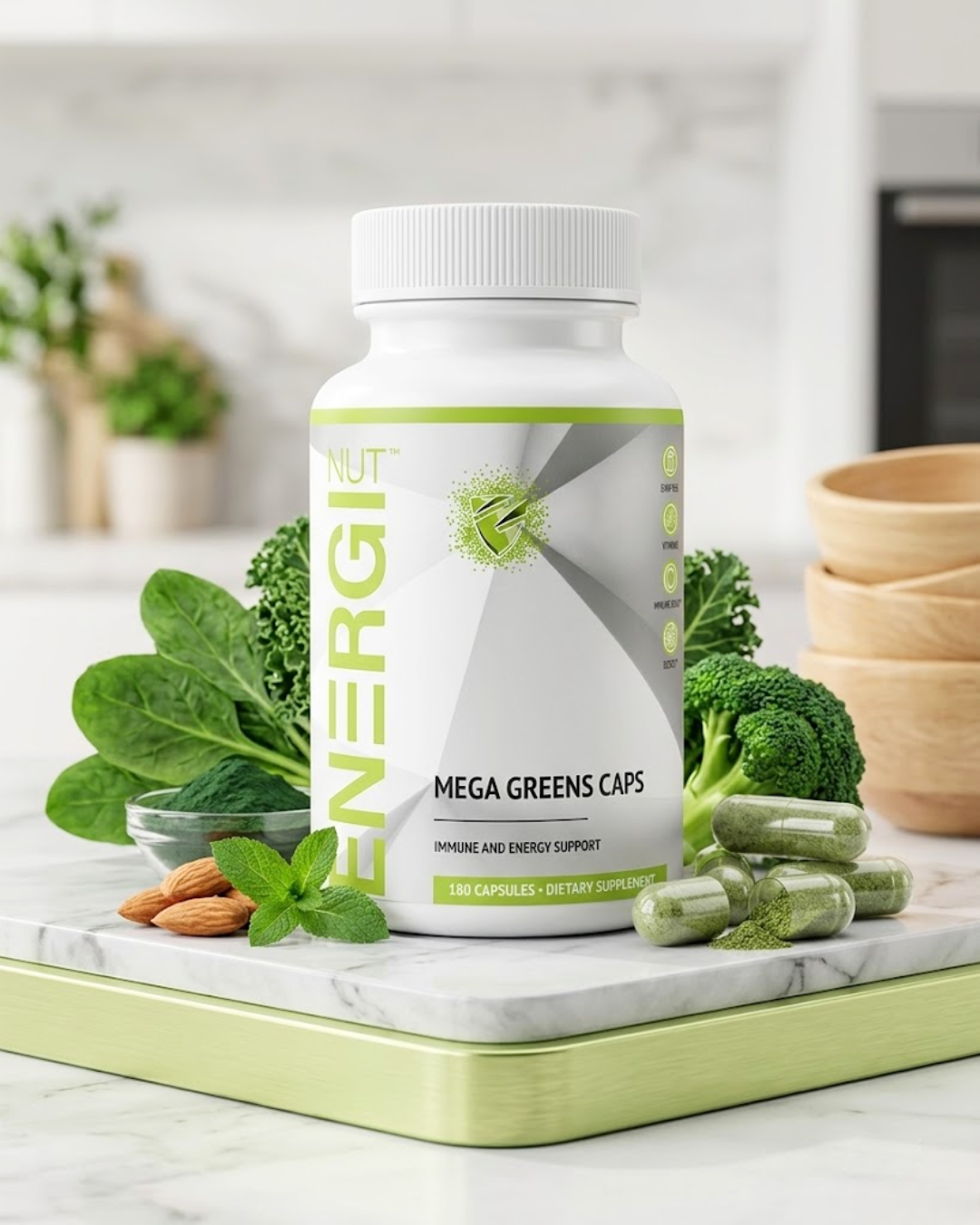 Mega Green Caps