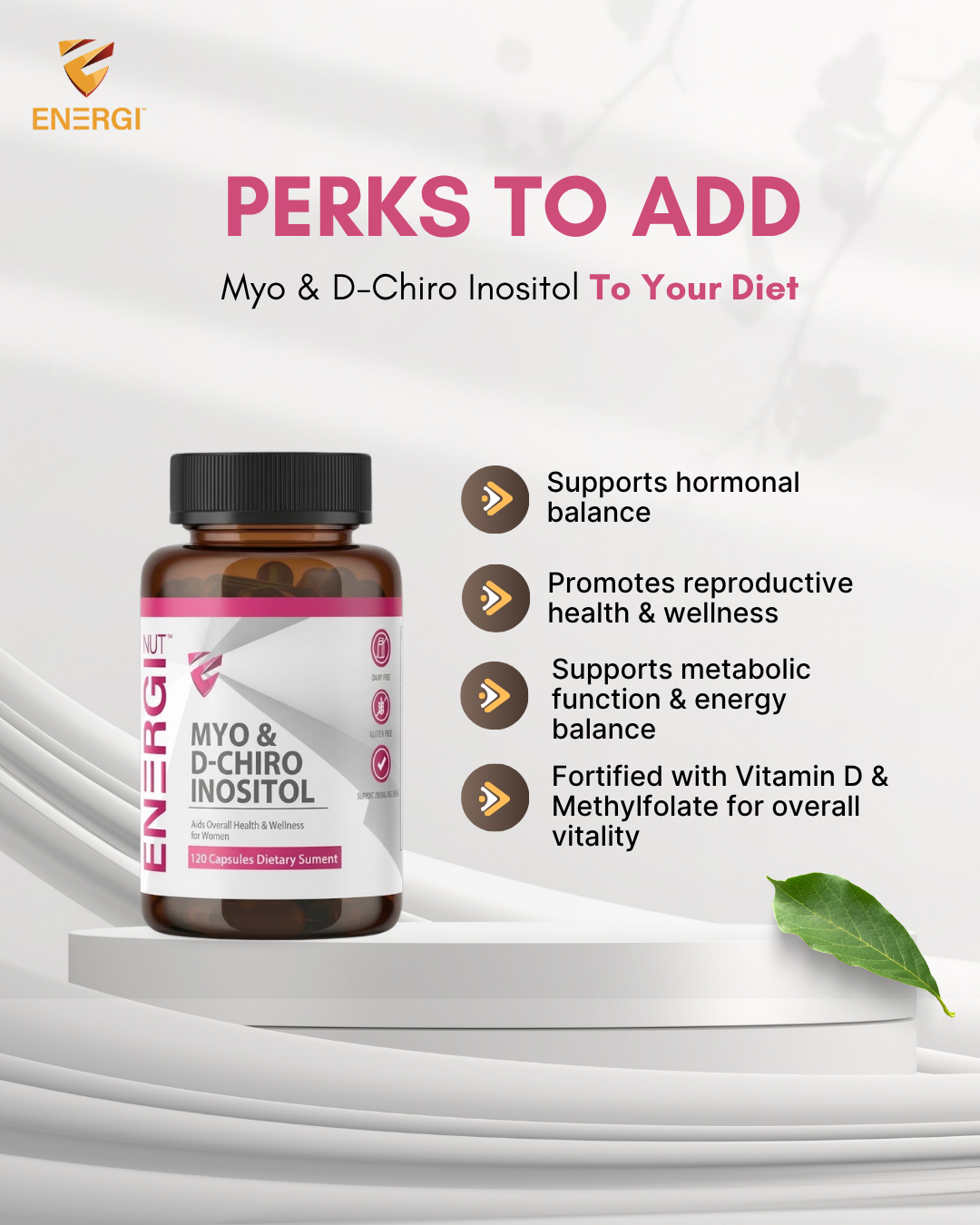 MYO D-CHIRO INOSITOL (120 Capsules)