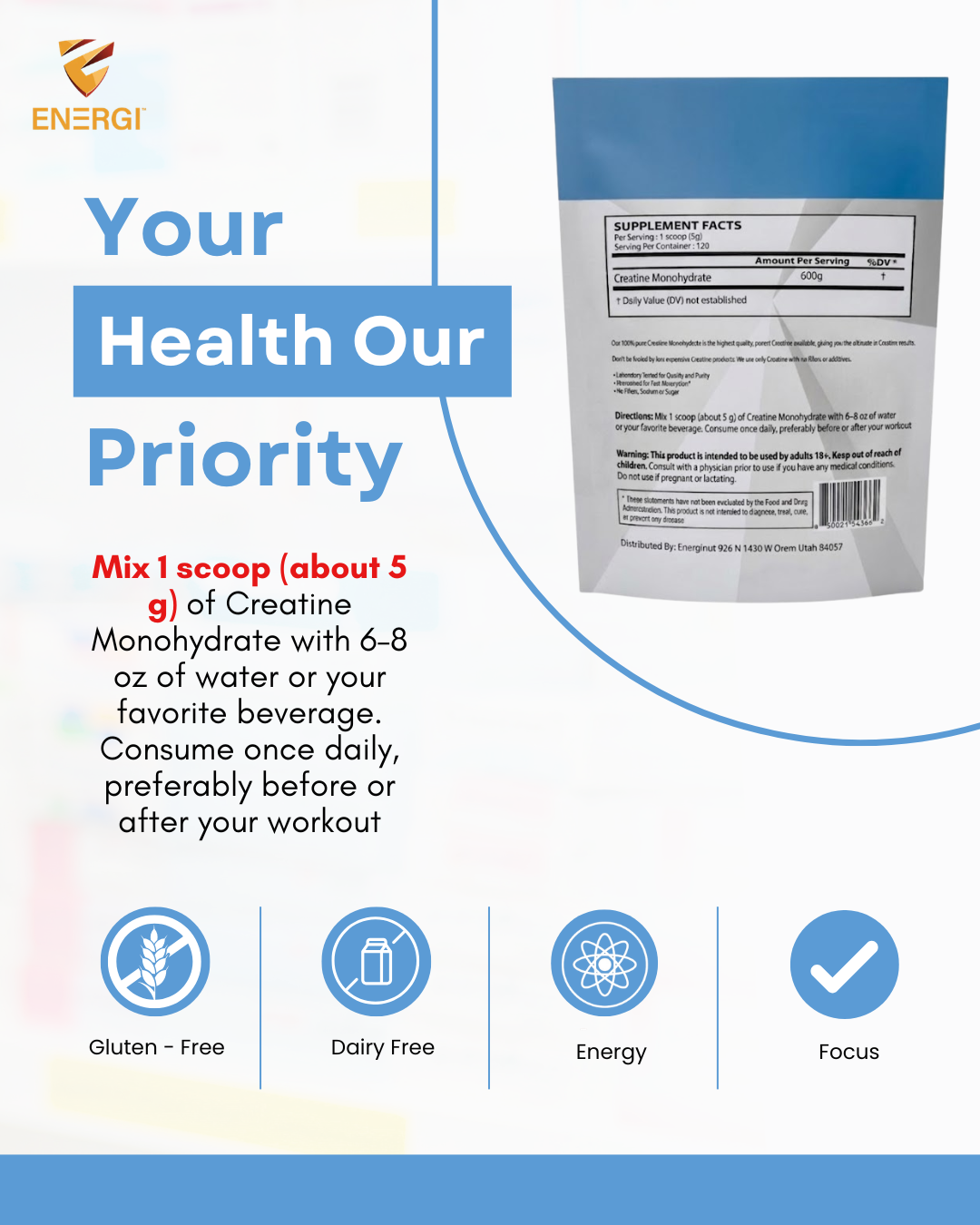 CREATINE MONOHYDRATE (600 g)