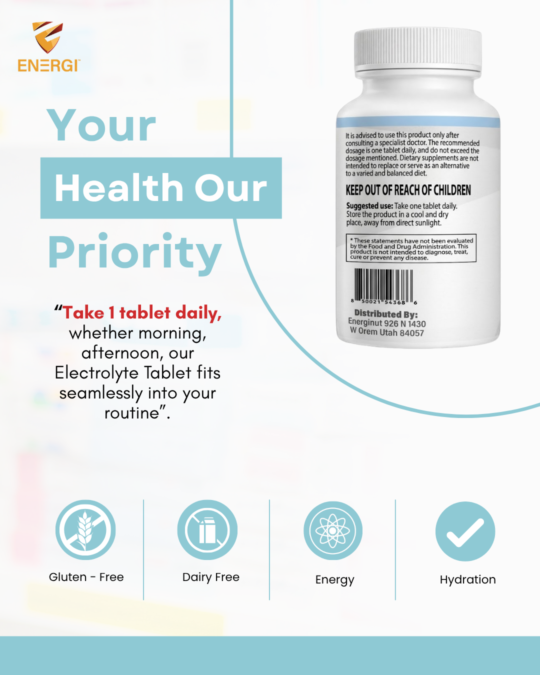 CHEWABLE ELECTROLYTE TABLETS (60 Tablets)