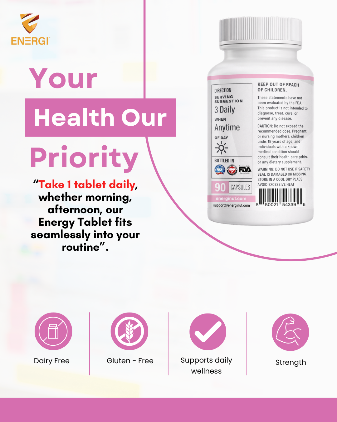 MAGNESIUM TABLETS (100 Tablets)