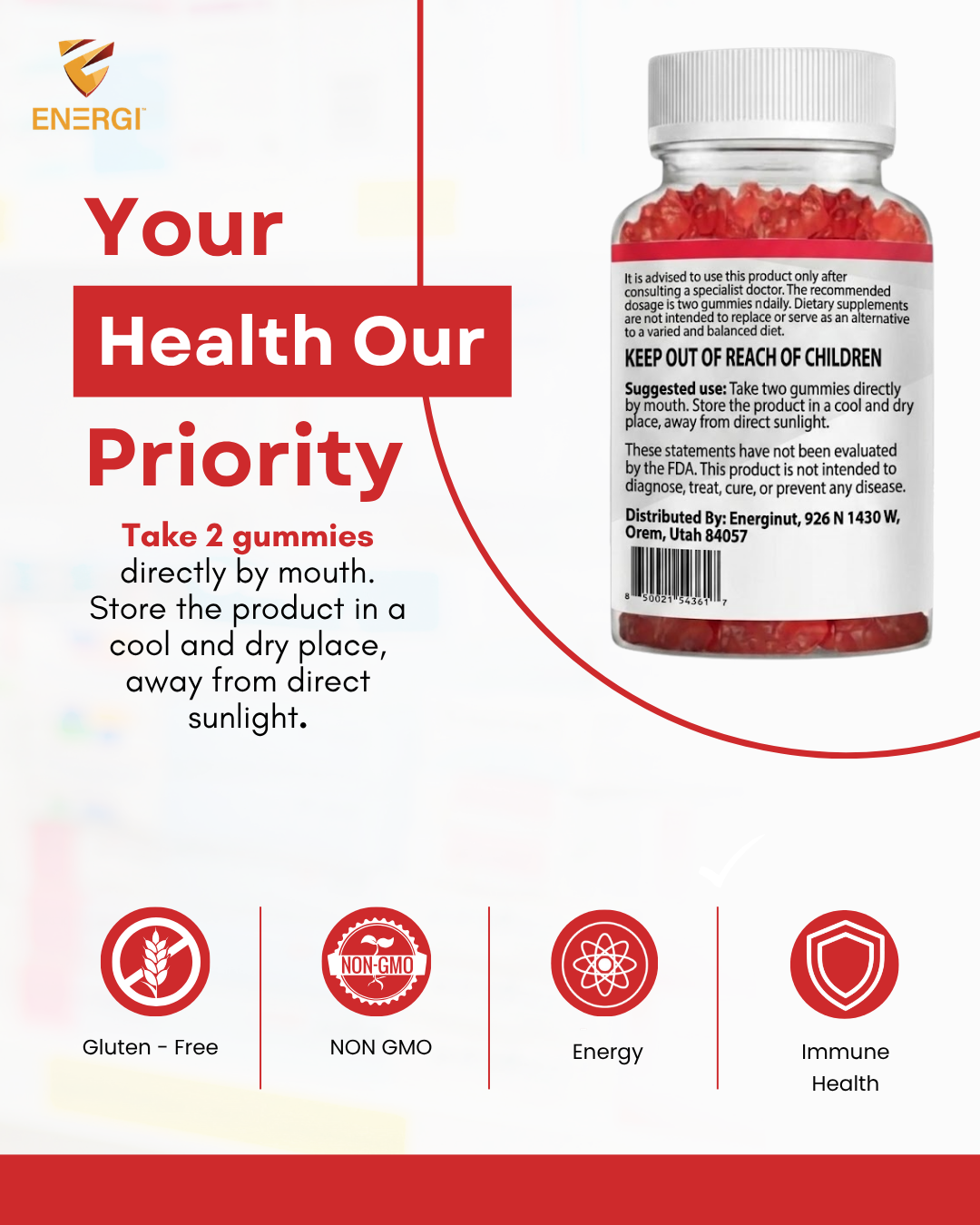 Multivitamin Support Supplement (60 Gummies)
