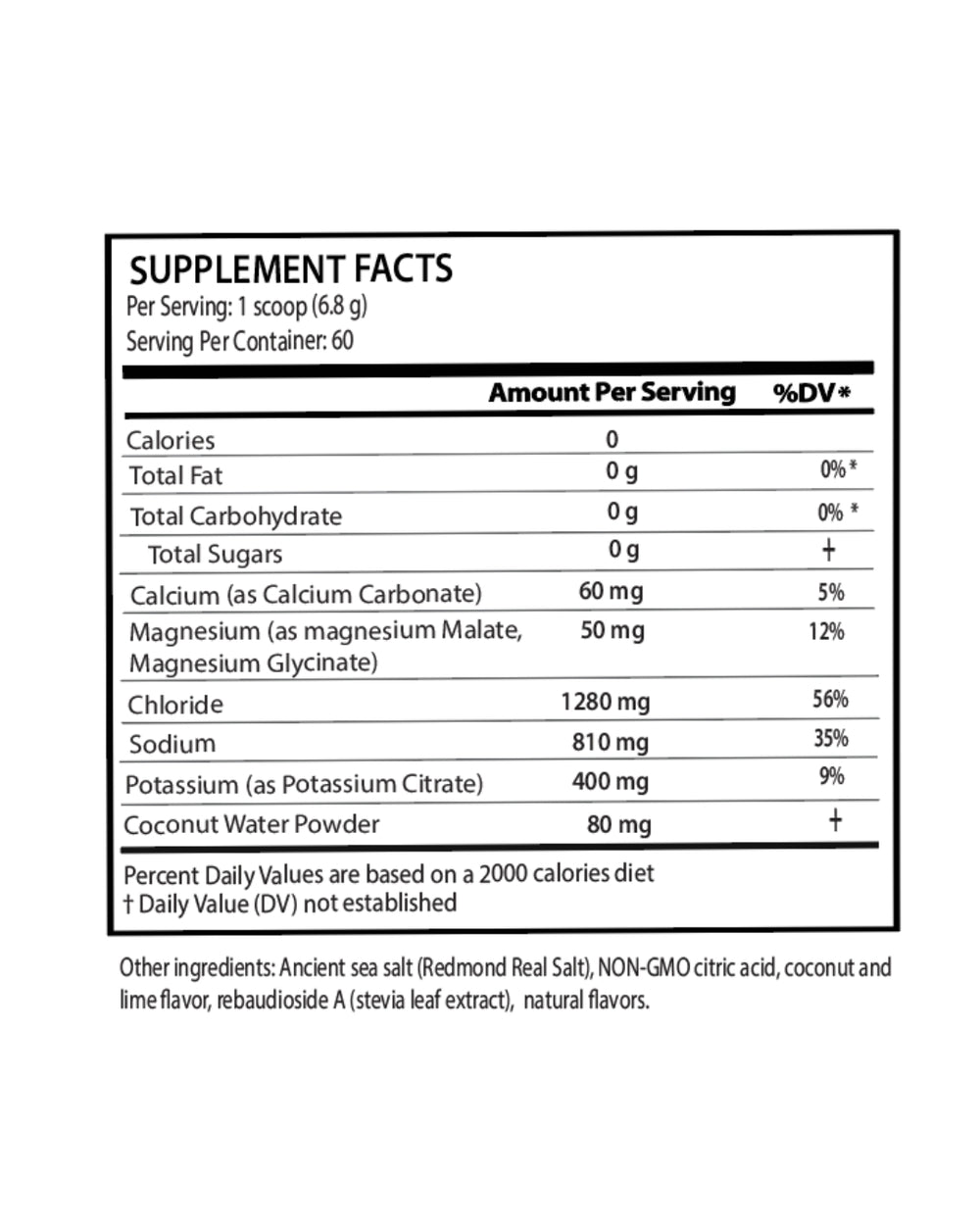 Hydration Powder Coconut Lime (60 SV)