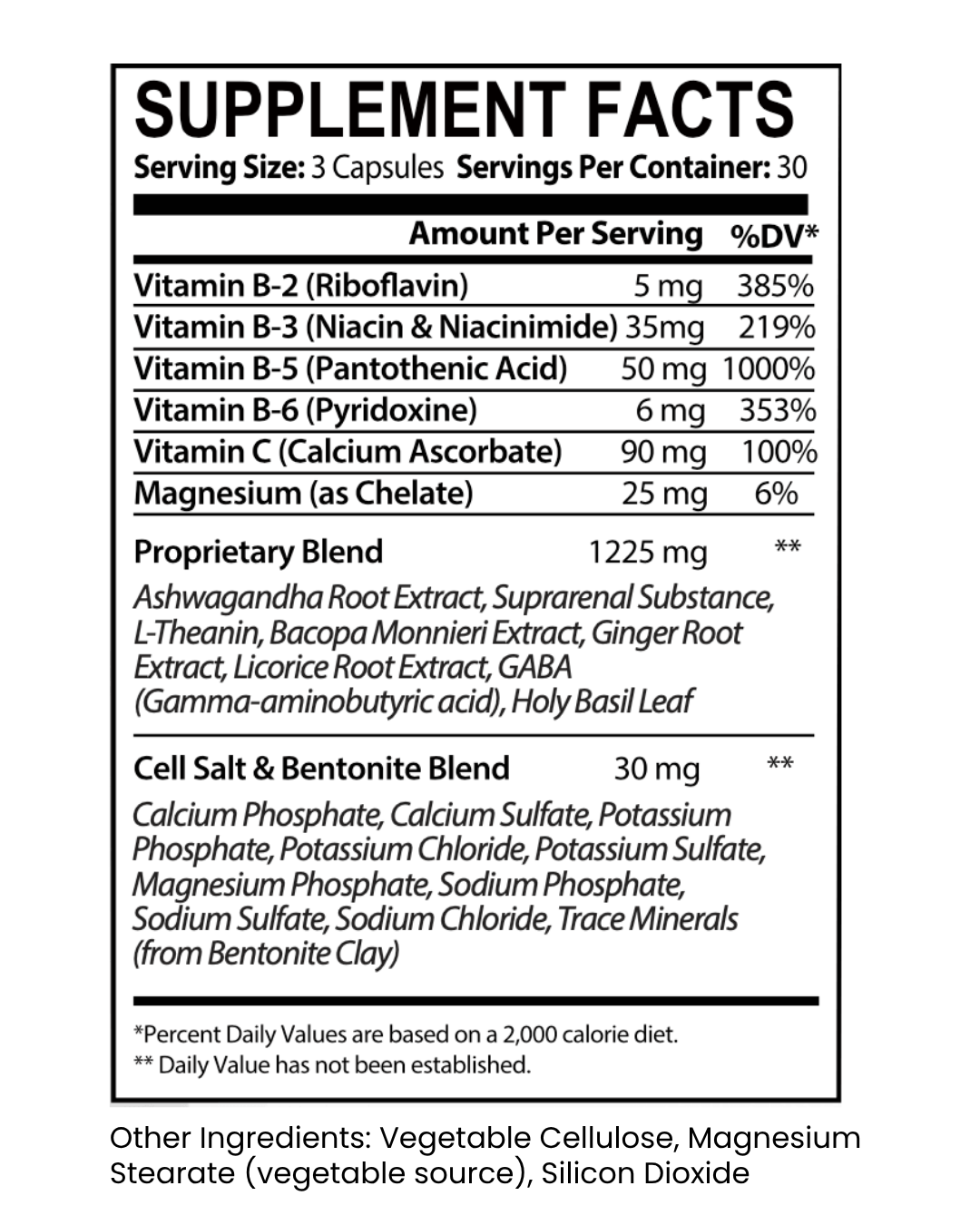 Cortisol Control Adrenal Blend