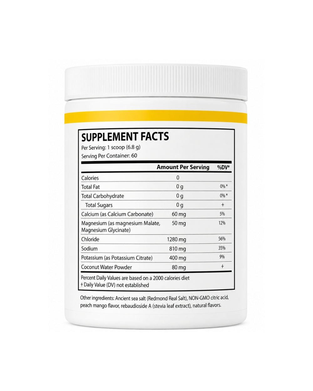 Hydration Powder Peach Mango (60 SV)