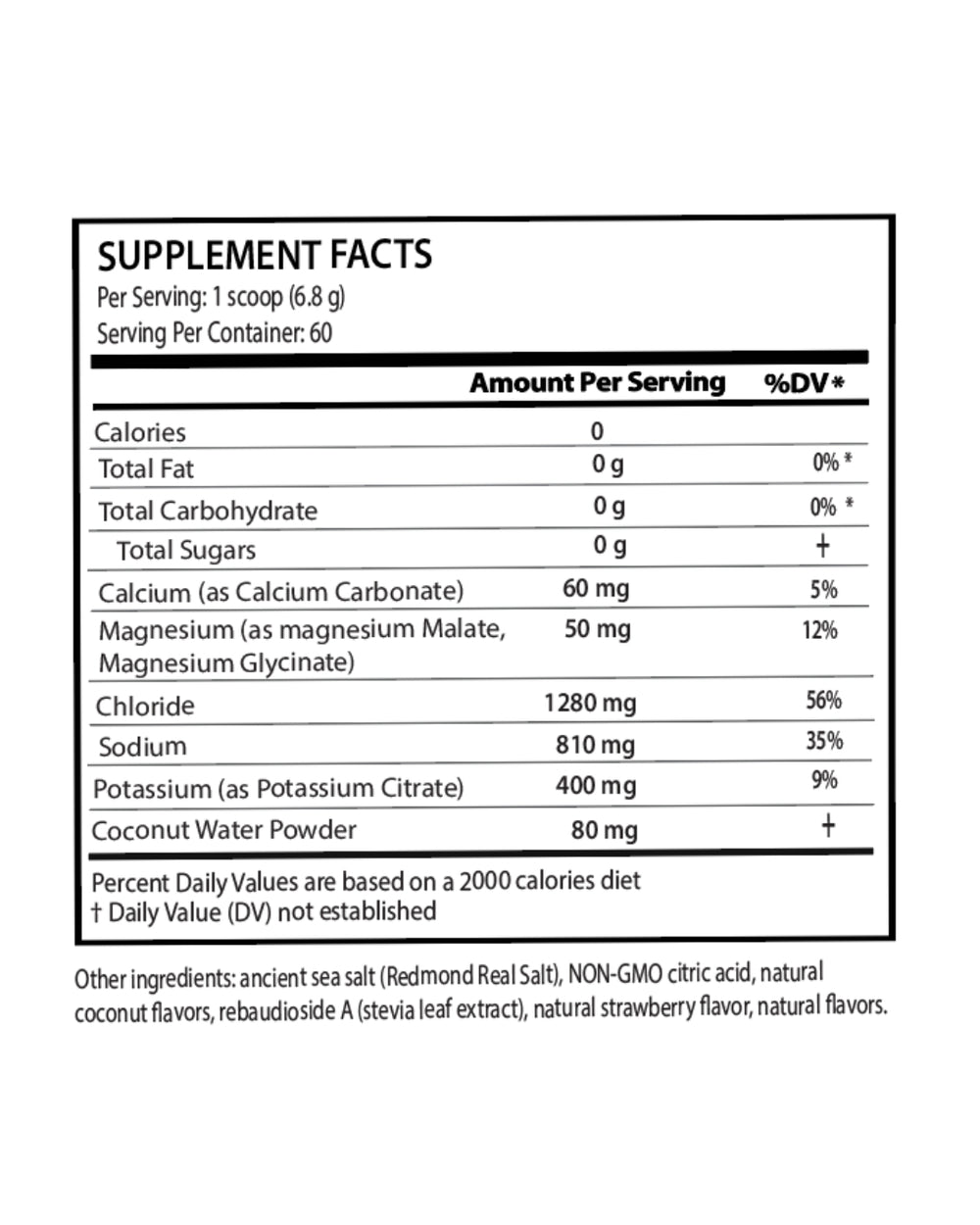 Hydration Powder Strawberry Coconut (60 SV)