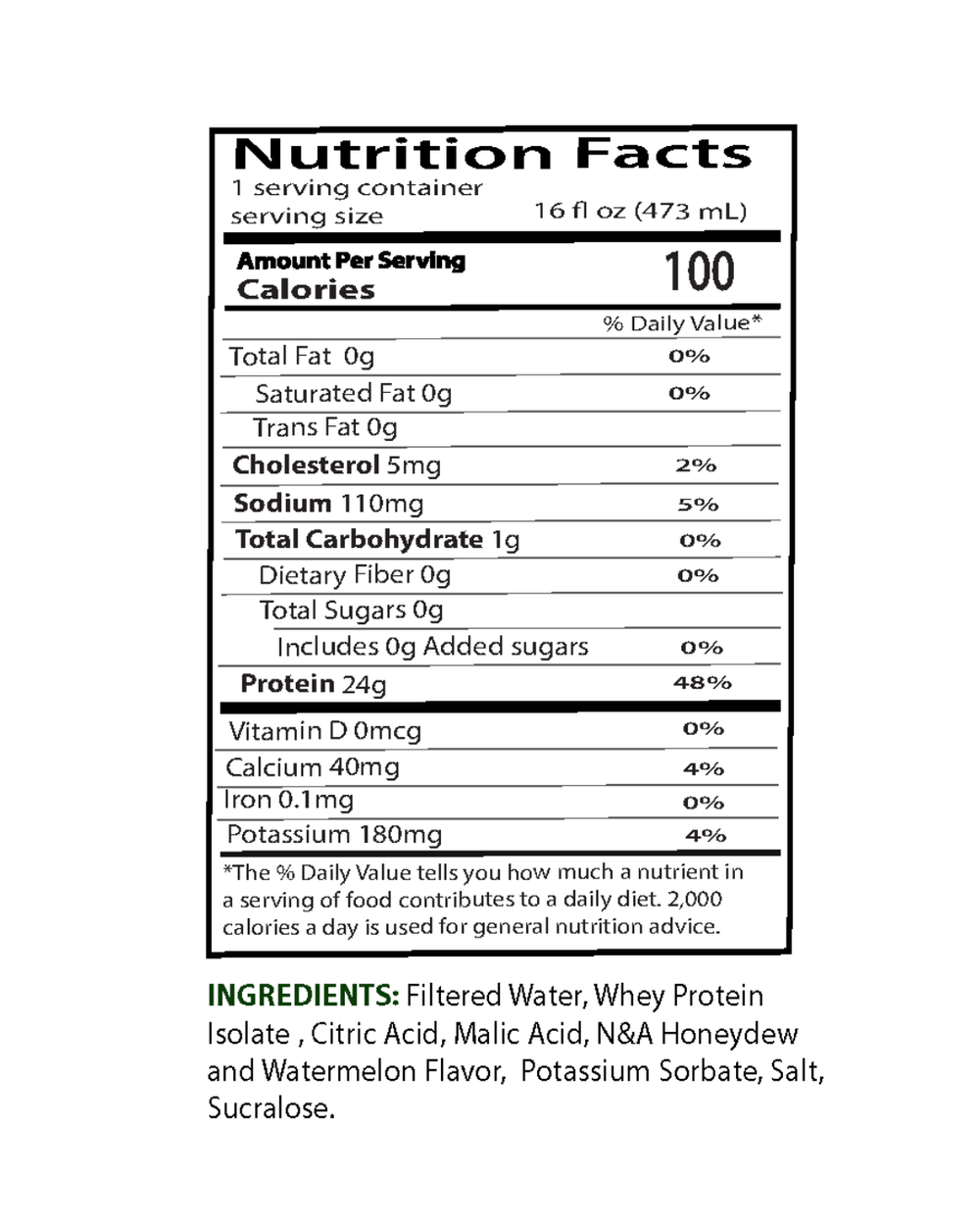 Clear Whey Protein | Honeydew Watermelon