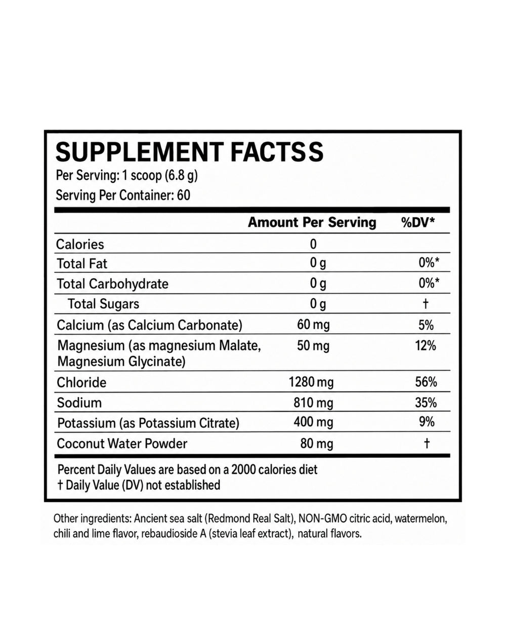 Hydration Powder Watermelon Chili Lime (60 SV)