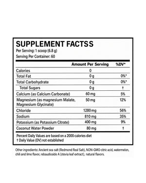 Hydration Powder Watermelon Chili Lime (60 SV)