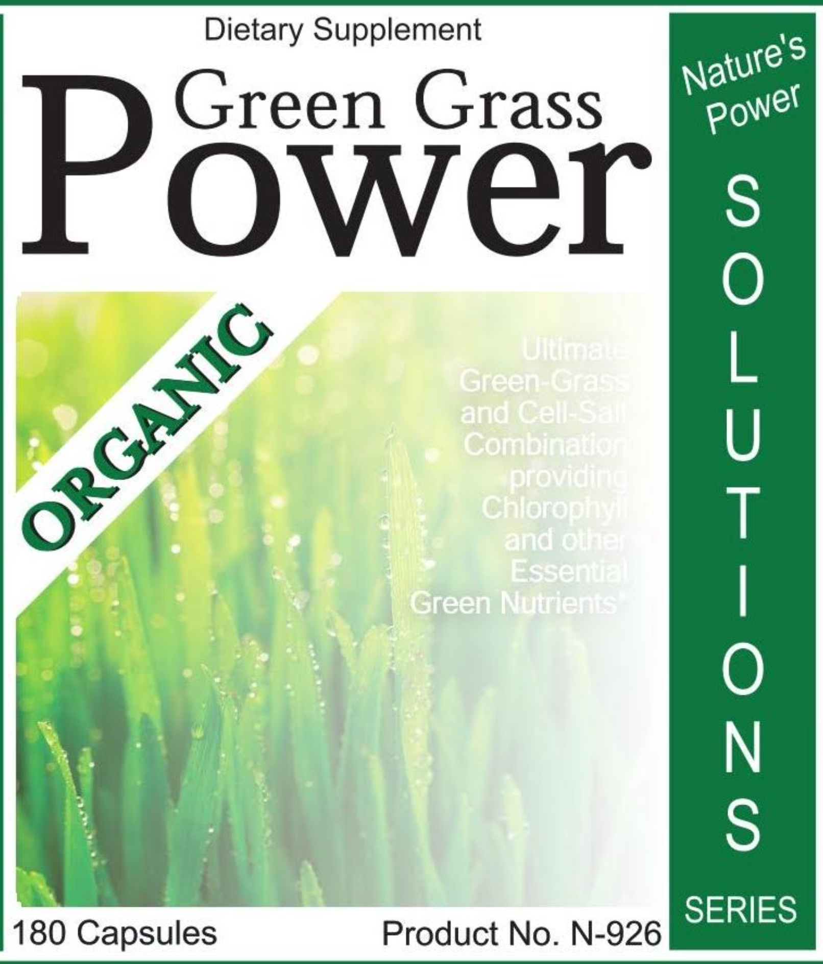Green Grass Power - Energi Nutrition